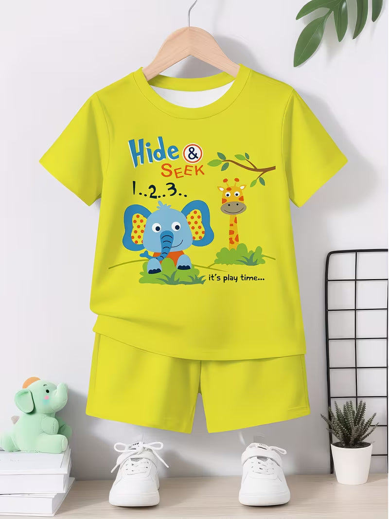 Cartoon Polka Dot Little Elephant 3D Print Design