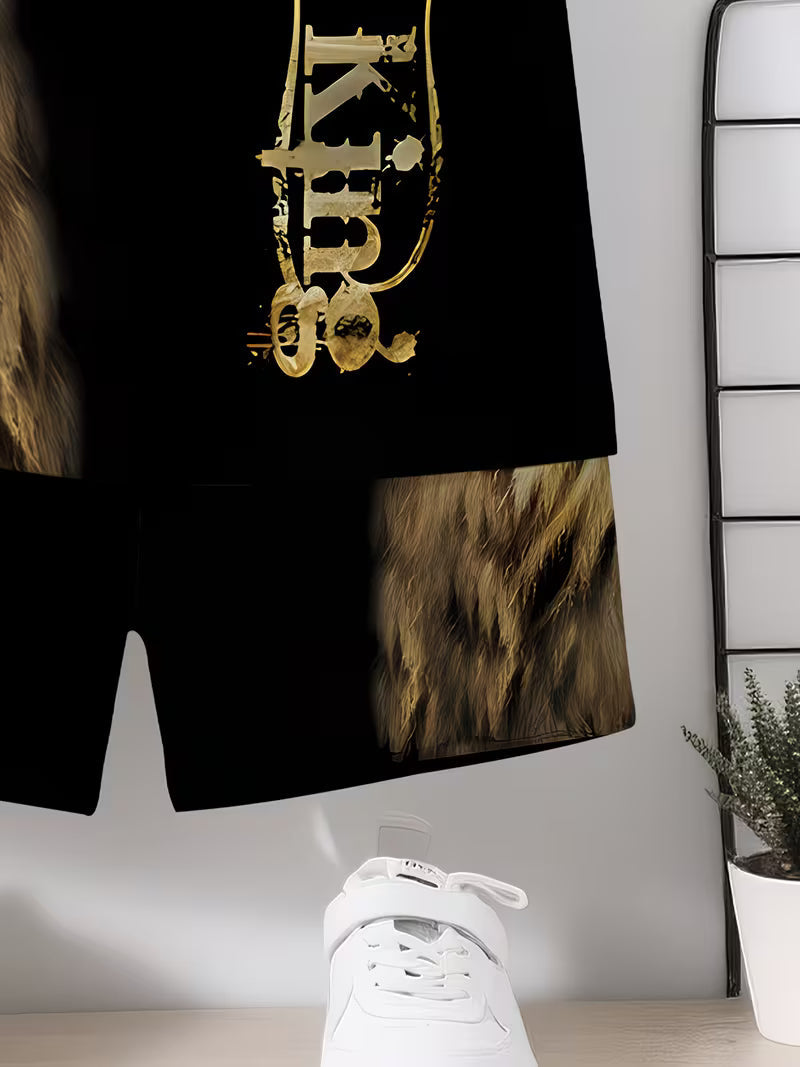Lion King Outfit - Baby Boy's Matching T-Shirt & Shorts