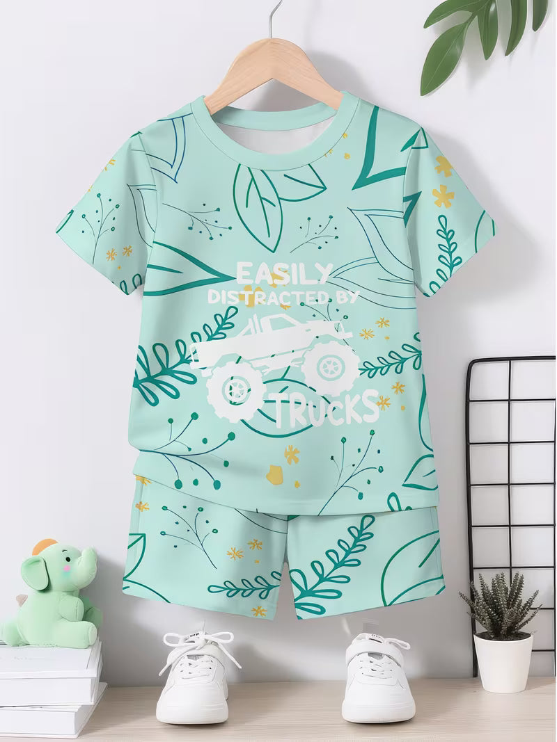 A Stylish And Creative Off-Road Vehicle Design for Boys Featuring a 3D Print Pattern of Plant Elements