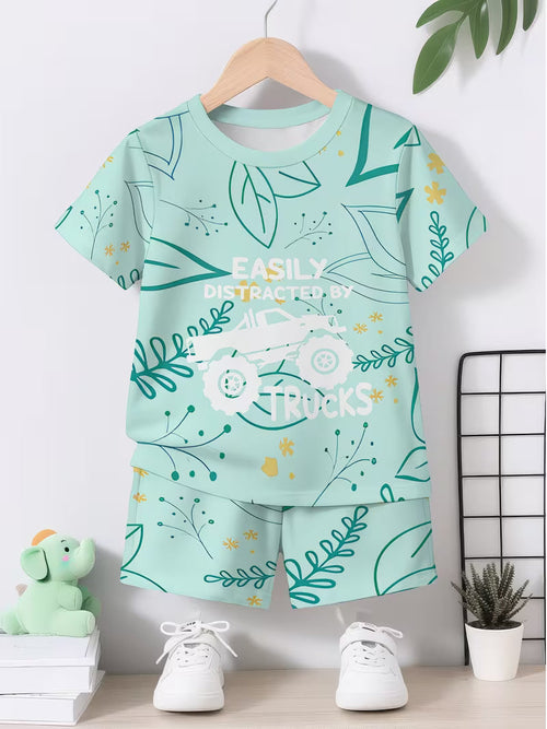 A Stylish And Creative Off-Road Vehicle Design for Boys Featuring a 3D Print Pattern of Plant Elements