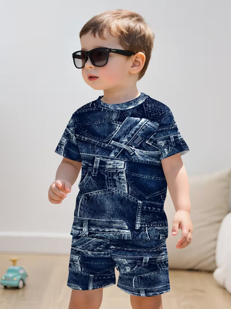 Fashionable and Creative 3D Denim Print Design