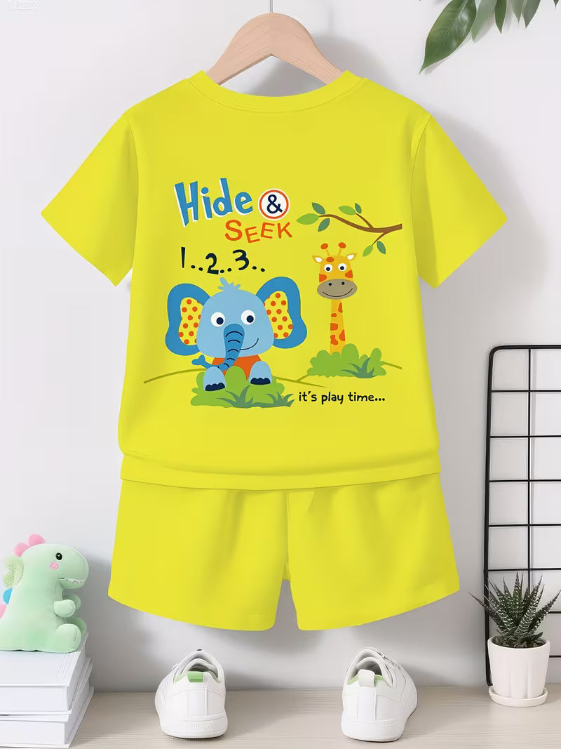 Cartoon Polka Dot Little Elephant 3D Print Design