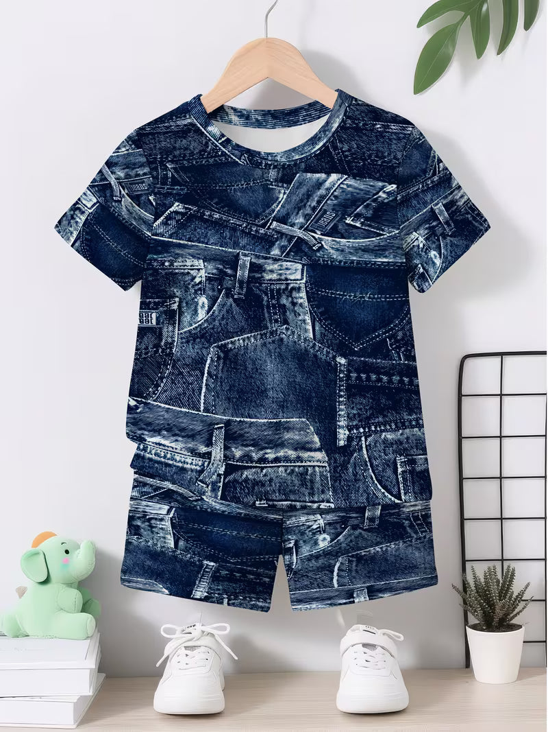 Fashionable and Creative 3D Denim Print Design