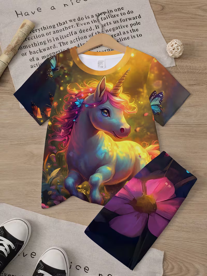 Unicorn Girl Magical And Dreamy Unicorn Outfit, Perfect for Spring And Summer Outdoor Activities