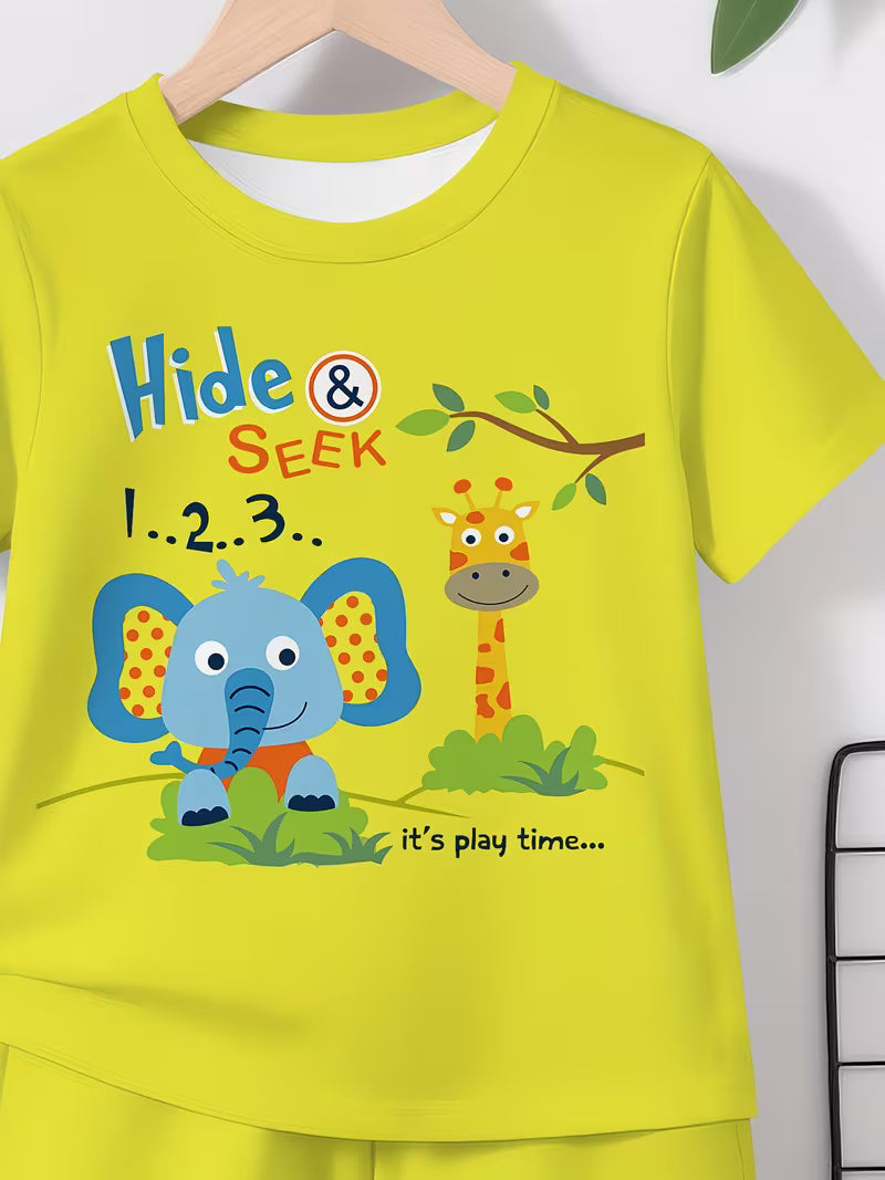 Cartoon Polka Dot Little Elephant 3D Print Design