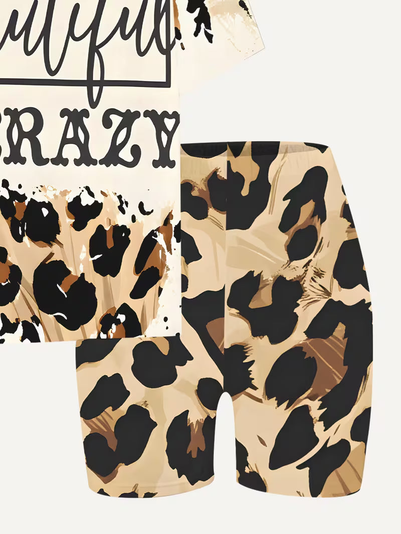 Girls' Fashion Shorts Set Cute Fashion Printed Set, for Outdoor