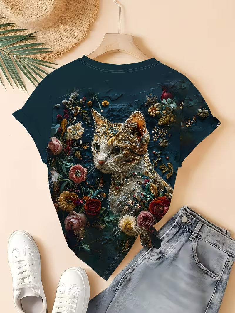 Wear "Blossoming Cat" with Pride