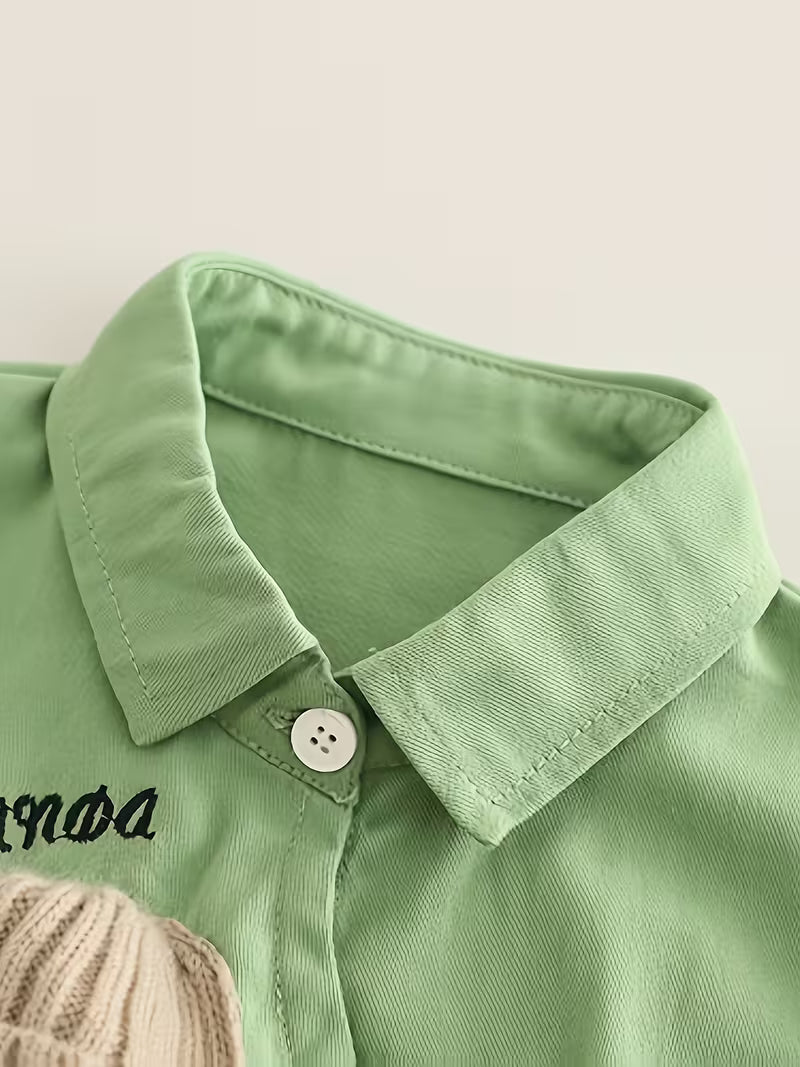 Stylish Boys' Shirt Two-Piece Casual Clothing for Kids